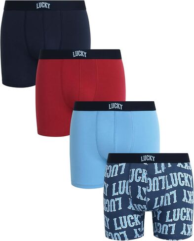 Lucky Brand Men’s Underwear – 4 Pack Casual Stretch Boxer Briefs (S-XL) in Saudi Arabia