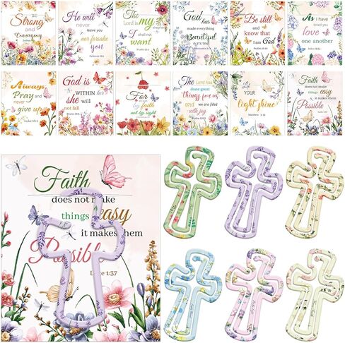 20 Pack Halloween Party Favors Jumbo Acrylic Paper Clips Bookmark 4 x 2'' Happy Halloween Cards with Organza Bags Paperclip Bookmark Gift Bag Fillers Party Accessories for Book Lovers Office Classroom in Saudi Arabia