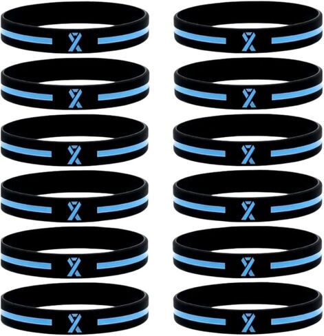 Inkstone Orange Awareness Ribbon Silicone Bracelets Rubber Wristbands… in Kuwait