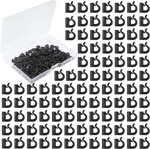 Quick Change Spinner Clevis,150pcs Plastic Fishing Snap Clevis for Spinner Blades Crawler Harness Walleye Rig Spinner Making Speed Clevis White Black in Saudi Arabia