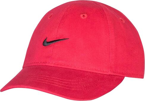 قبعة Nike Little Boy's Swoosh Just Do It، 2/4T، أحمر رياضي (6A2319-R78) / أسود/ أحمر رياضي in Saudi Arabia