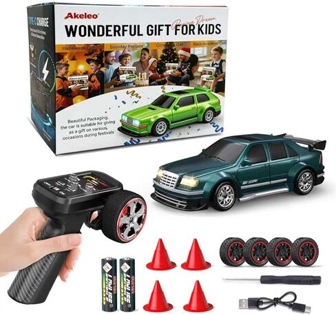 1/43 Mini RC Drift Car with Gyroscope, 4WD Full Proportional RC Car, 2.4GHZ Hobby Grade Remote Control Cars, RTR Model Vehicle, 20+KM/H High Speed for Hobbyists Kids Adults (Sliver) in Saudi Arabia