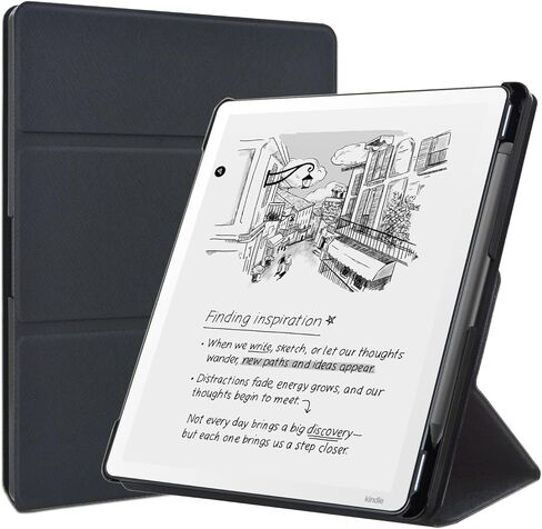 حافظة DMLuna Kindle Paperwhite ، تناسب الجيل 11 2021 ، 6 بوصة، حامل حر اليدين ذكي حامي متين من جلد PU مع استيقاظ تلقائي ، حزام اليد ، فتحة بطاقة ، وردي فاتح لامع in Kuwait