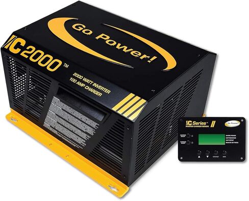 جو باور! GP-IC2000-12-PKG Pure Sine Wave Inverter (2000 واط مع شاحن 100 أمبير يتضمن جهاز تحكم عن بعد ICR-50) in Kuwait