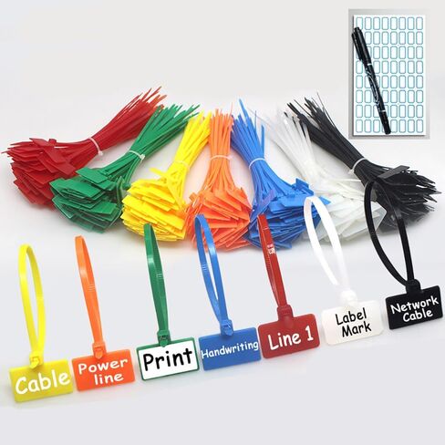 NICE PURCHASE 250pcs 6 inch Wire Zip Ties Self-locking Plastic Nylon Cable Ties Multicolor Network Wire Plastic Straps Label Mark Tag in Saudi Arabia