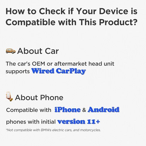 محول Android Auto اللاسلكي للسيارة الصغيرة Android auto Dongle لمصنع OEM سلكي Android Auto Cars سهل الإعداد، اتصال سريع، BlackGary in Saudi Arabia