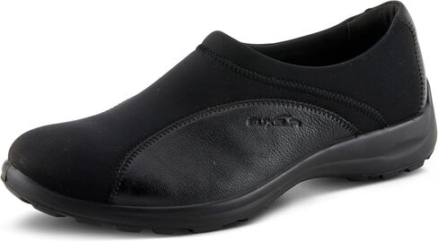 حذاء مسطح Flexus Spring Step Willow للنساء - حذاء نسائي من الجلد والليكرا سهل الارتداء - حذاء كاجوال للسيدات للعمل أو الارتداء اليومي in Saudi Arabia