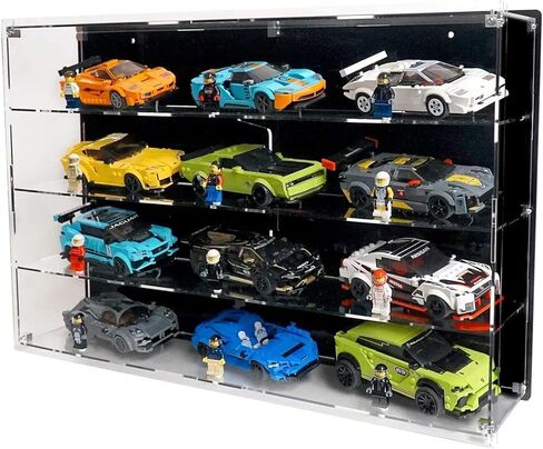 Wall-Mount Display Case for 12 Lego Speed Champions Cars in Saudi Arabia