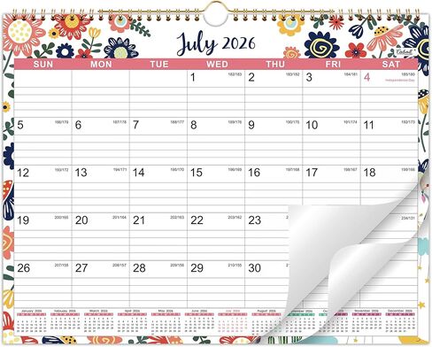 2026 Wall Calendar - 2026 Calendar from January 2026 to December 2026, 12 Monthly Calendar with Writing Blocks, 14.75" x 11.5" in Saudi Arabia