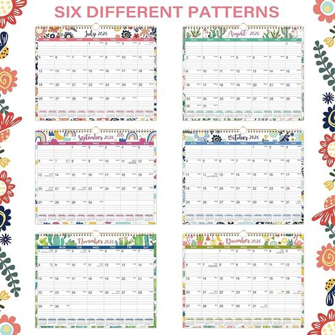 2026 Wall Calendar - 2026 Calendar from January 2026 to December 2026, 12 Monthly Calendar with Writing Blocks, 14.75" x 11.5" in Saudi Arabia