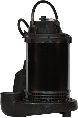 Wayne 57603-WYN1 1/2HP SUB CDT50 1/2 Cast Iron Submersible Sump Pump with Tether Float Switch, 0.5 HP, Black in Saudi Arabia