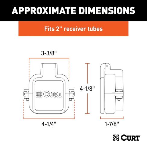 CURT 58265 Protective GMC MultiPro, Chevy Multi-Flex Tailgate Sensor for Towing Accessories, 2-Inch Receiver Hitch Cap,Black in Saudi Arabia