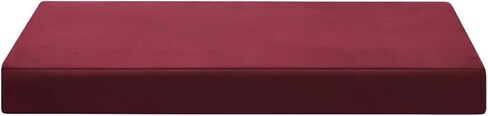 Barker Beds Replacement Cover (Sleek, Large, Burgundy) – Soft Microfiber Dog Bed Cover for 7" Orthopedic Beds – Durable, Machine-Washable & Easy to Remove – Fits Sleek Edition – Made in USA in Saudi Arabia