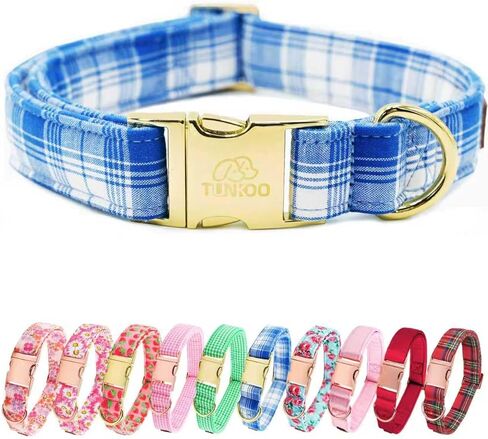 Tunkoo Fall Dog Cold Cotton - Halloween عيد الشكر طوق برتقالي للكلاب ، مشبك الذهب المتميز قابل للتعديل لفتاة صغيرة أو فتي in Kuwait
