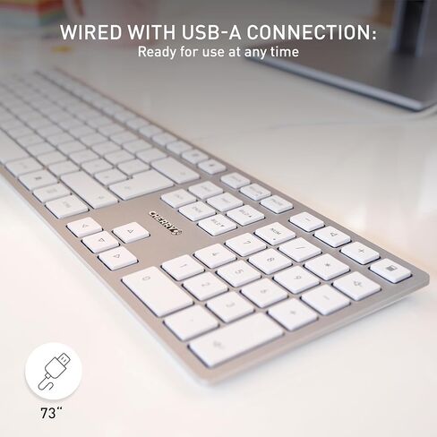 لوحة مفاتيح Cherry KC 6000 رفيعة - واجهة USB - الإنجليزية (الولايات المتحدة) - مفتاح SX (أبيض) in Saudi Arabia