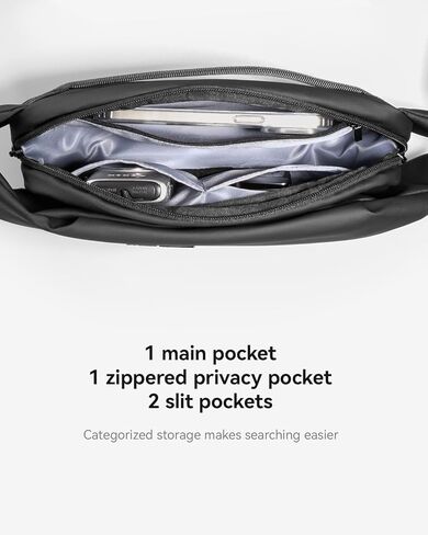 Fanny Pack,Sling Bag For Men Water-Resistant Cross body Pack Compact Waist Bag For Walking,Running in Saudi Arabia
