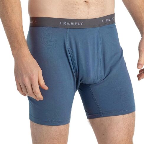 Free Fly Men's Bamboo Motion Boxer Brief - Soft, Comfortable & Breathable Performance Stretch Men's Underwear in Saudi Arabia
