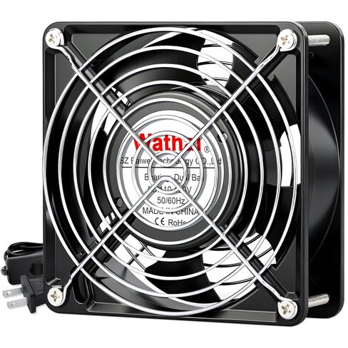 Wathai AC 12038 120mm x 38mm 110V 120V Dual Ball Metal Cooling Axial Fan High Airflow in Saudi Arabia