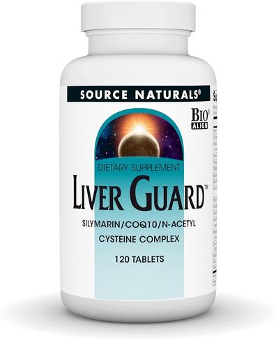 Source Naturals Liver Guard - سيليمارين، COQ10، مركب L-Cystine، دعم وظائف الكبد الصحية* - 120 قرصًا in Saudi Arabia