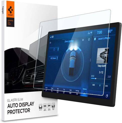 Spigen Tempered Glass Screen Protector [GlasTR Slim] designed for Ford Bronco(2021/2022/2023/2024) 12 inch Dashboard Touchscreen - Matte/Anti Finger Print in Saudi Arabia
