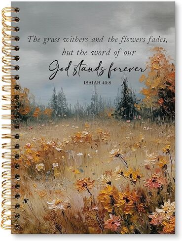 Huester Fall Christian Bird Notebook Journal ، Autumn Bible Bible Verse Clay Scripture Notebooks for the notes taking ، fall bible journaling getling spofber ، 5.5x8.3 inch in Saudi Arabia