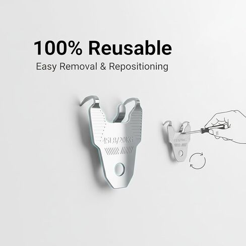 20pcs شماعات صور مخلب شاقية للالتحالة الجافة ، لا توجد أظافر ، لا توجد خطافات جدار ضرر للإطارات ، الفن ، المرايا ، الصور والملصقات ، مجموعة أجهزة معلقة الكل في واحد للغرفة/المكتب in Saudi Arabia