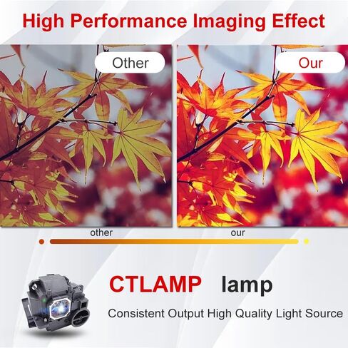 لمبة مصباح بديلة لجهاز العرض CTLAMP NP33LP/NP-33LP LCD متوافقة مع NEC NP-UM351W ​​NP-UM351W-WK NP-UM351Wi-WK NP-UM361X NP-UM361X-WK NP-UM361Xi-WK مع ضمان لمدة 200 يوم in Kuwait