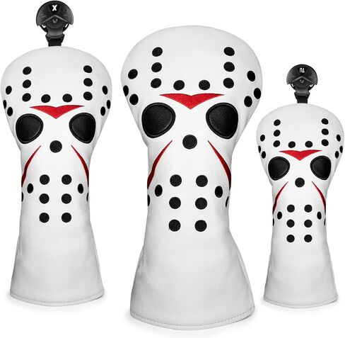 Golf Iron Covers Field Hockey Mask Golf Club Covers Golf Iron Head Cover Leather Iron Headcover for Scotty Cameron Taylormade Titleist Odyssey 10pcs in Saudi Arabia