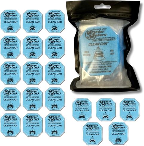 Wonder Wafers 75 count Air Fresheners Individually Wrapped, New Leather Fragrance in Saudi Arabia