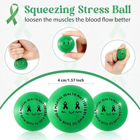 Poen 120 Pcs Red Ribbon Week Supplies Bulk Say No to Drugs Red Awareness Squeeze Balls Drug Free Awareness Anti Drug Events Gifts Motivational Relief Stress Balls for Charity Activity (Stylish Style) in Saudi Arabia
