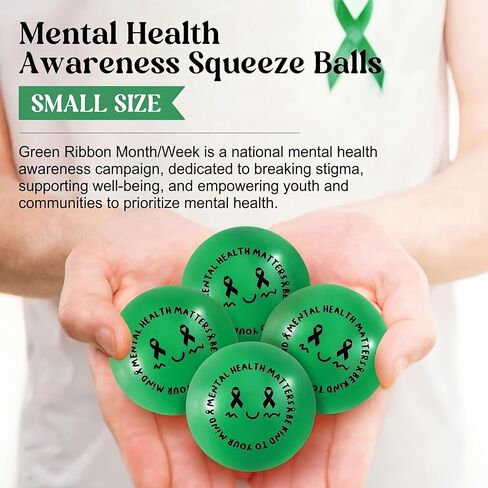 Poen 120 Pcs Red Ribbon Week Supplies Bulk Say No to Drugs Red Awareness Squeeze Balls Drug Free Awareness Anti Drug Events Gifts Motivational Relief Stress Balls for Charity Activity (Stylish Style) in Saudi Arabia