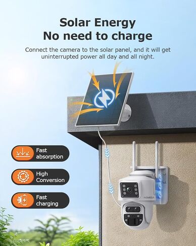 INQMEGA Security Camera Outdoor, 1080P Wireless WiFi IP Camera Home Security System 360° View,Motion Detection, auto Tracking,Two Way Talk,Full Color Night Vision in Saudi Arabia