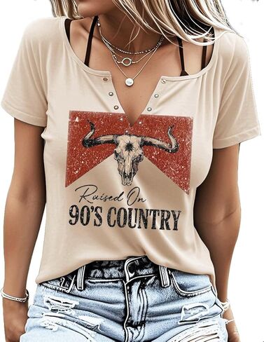 Smooth As Tennessee Sweet As Strawberry Shirt Womens Summer Sexy V-Neck T Shirts Country Music Short Sleeve Tops Blouse in Saudi Arabia