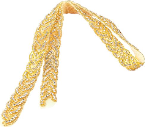 Pardecor وشاح الزفاف حزام فستان الزفاف حجر الراين حزام الكريستال الفضة تقليم المرأة حزام العاج الشريط لحفل الزفاف in Saudi Arabia