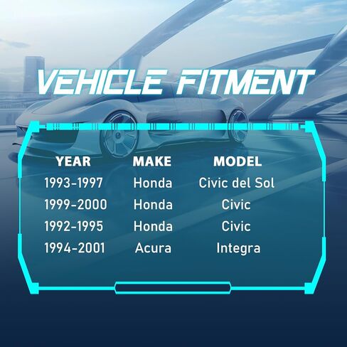 IRONTEK 19B1557 19B1556 مجموعة فرجار الفرامل الخلفية للركاب والسائق تناسب 1993-1997 لسيارة Honda Civic del Sol، تناسب 1992-1995 و1999-2000 لسيارة Honda Civic، تناسب 1994-2001 لسيارة Acura Integra in Saudi Arabia