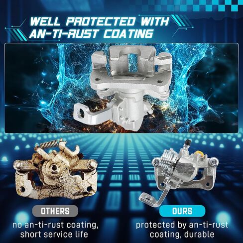 IRONTEK 19B1557 19B1556 مجموعة فرجار الفرامل الخلفية للركاب والسائق تناسب 1993-1997 لسيارة Honda Civic del Sol، تناسب 1992-1995 و1999-2000 لسيارة Honda Civic، تناسب 1994-2001 لسيارة Acura Integra in Saudi Arabia