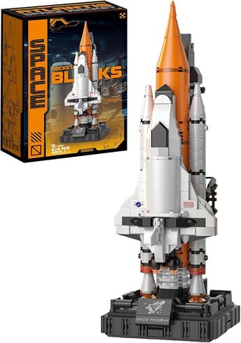 APENGBAOL Saturn V Space Rocket and Vehicles Building Blocks Set,613 Precision Space Shuttle Building Block Toys for Kids .Gifts for Adults in Saudi Arabia