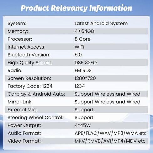Roinvou Android Car Stereo لـ 2006-2012 Hyundai Santa Fe، راديو CarPlay لاسلكي مدمج مع Android Auto، شاشة لمس 9 بوصات في لوحة القيادة GPS ودعم مرآة Link BT FM AHD SWC DSP in Kuwait