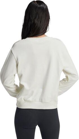 adidas Essentials 3-Stripes V-Neck Sweatshirt Black LG in Saudi Arabia