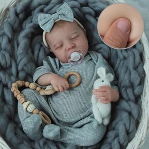SCOM واقعية Reborn Baby Dolls Girl-20 بوصة واقعية الطفل طفل ， طفل دمية فينيل ، دمية مرجحة نابضة بالحياة حديثي الولادة للأعمار 3+ هدية in Kuwait