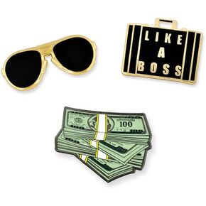 's Like A Boss Aviators Cash Money . مجموعة دبابيس طية صدر مطلية بالمينا in Kuwait