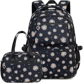 School Backpack for Girls Backpack with Lunch Box Lightweight Water Resistant Bookbags Set in Kuwait