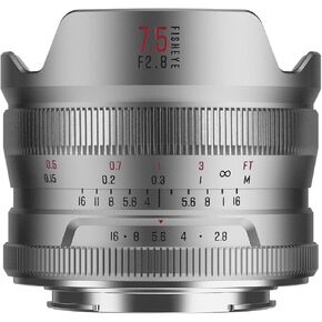 7.5mm F2.8 Ultra Wide-Angle Fisheye Manual Focus APS-C Mirrorless Camera Lens, Fit for Fuji XF in Kuwait