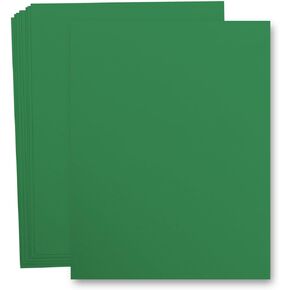 غلاف ورق مقوى بوزن 65 رطل - 8.5 × 11 بوصة - 25 ورقة (أخضر للعطلات) in Kuwait