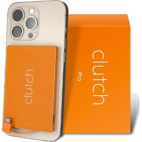 Clutch - شاحن محمول USB-C احترافي - متوافق مع أجهزة USB-C - بنك الطاقة - حزمة بطارية مغناطيسية - شاحن سفر معتمد من TSA - قابل لإعادة الشحن عبر USB - كابل مدمج - 5000 مللي أمبير - 3.7 أونصة - وردي in Kuwait