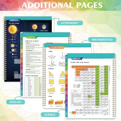 Student Planner 2025-2026 - July 2025 - June 2026, Weekly & Monthly planner for Students 11"x 8.3", Flexible Cover, Strong Golden Binding, Printed Tabs, with Stickers in Saudi Arabia