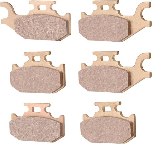 Sintered Brake Pads Kit Front & Rear Compatible with Can-Am Outlander 330 400 650 800 Max/Renegade 500 800, Replaces 705600350 705600349 705600398 in Saudi Arabia