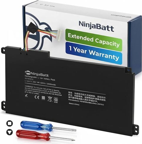 بطارية NinjaBatt A32-K55 متوافقة مع Asus Q500 Q500A R503U R503A R503C K55VD X75VD K75VM K75VD K75DE K55 K55N K55VM K45VS K45VJ K55DR K55VS R400 R500 R700 - [6 خلايا/4400 مللي أمبير/48 وات] in Kuwait