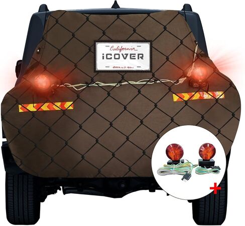 غطاء دراجة iCOVER للنقل مع ضوء السحب المغناطيسي وجيب لوحة الترخيص - شديد التحمل 800D مقاوم للماء للتمزق في الهواء الطلق في انتظار الحصول على براءة اختراع غطاء دراجة لدراجة واحدة أو اثنتين على حامل غطاء دراجة السفر in Kuwait