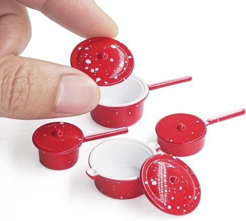 Odoria 1/12 Miniature Pots and Pans Dollhouse Decoration Accessories, Blue in Saudi Arabia